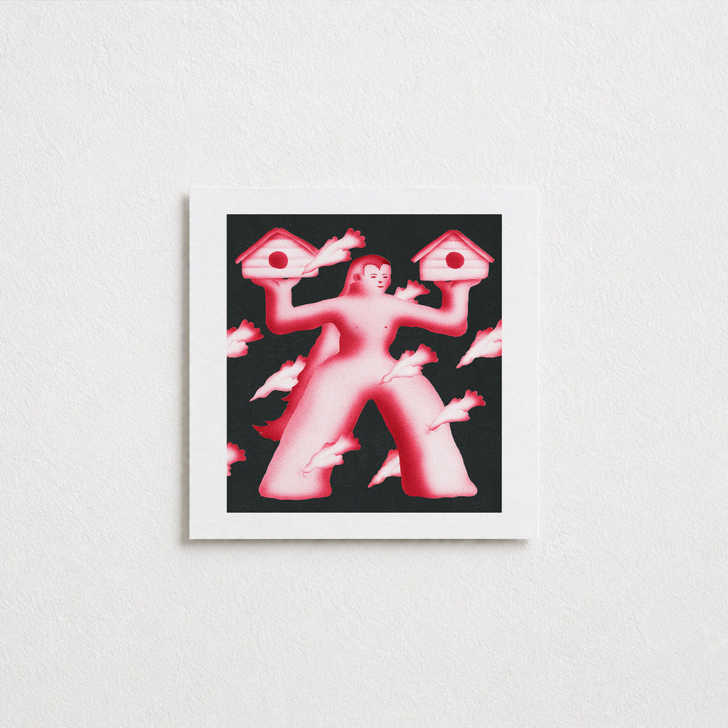 Bird Catcher Postcard (Square)