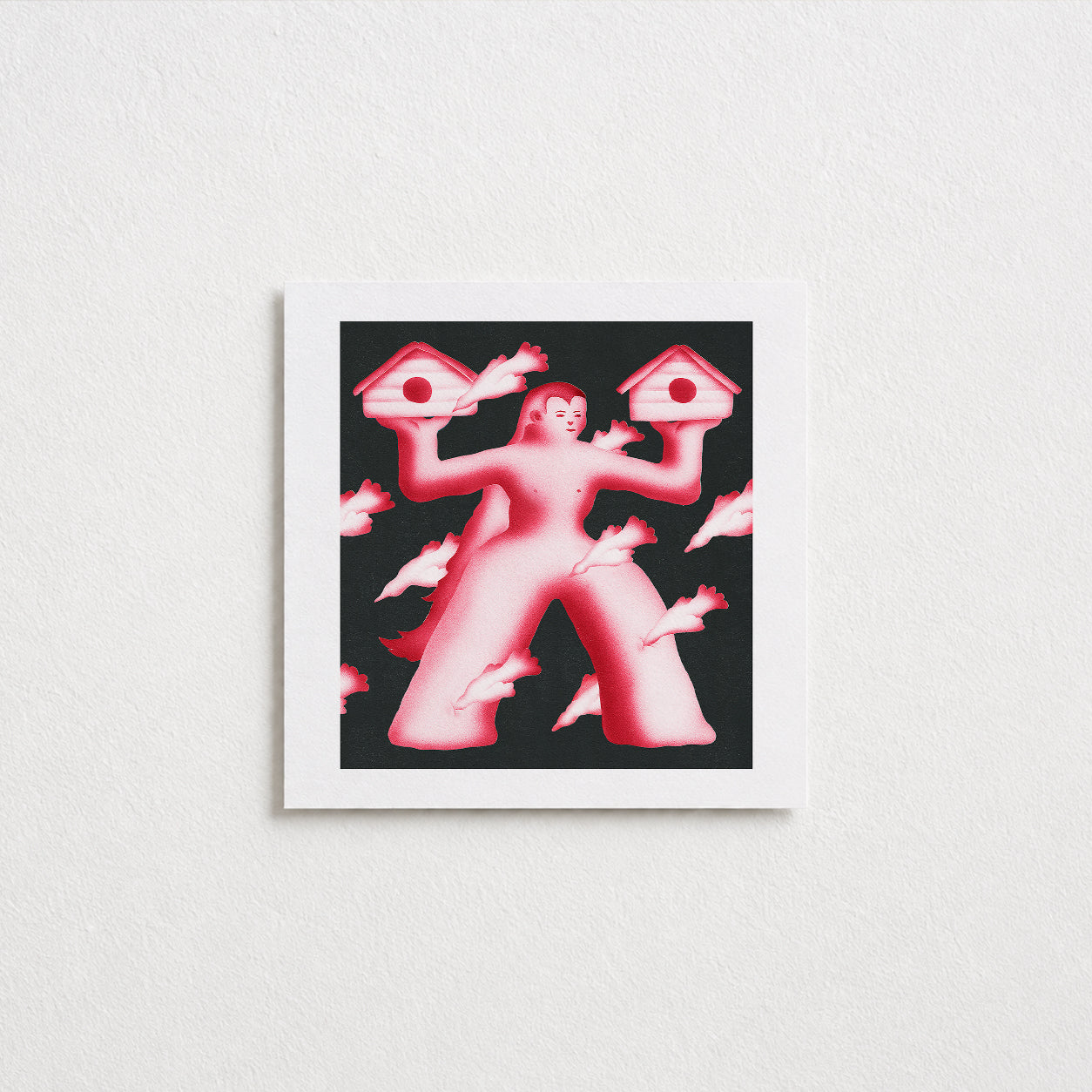 Bird Catcher Postcard (Square)