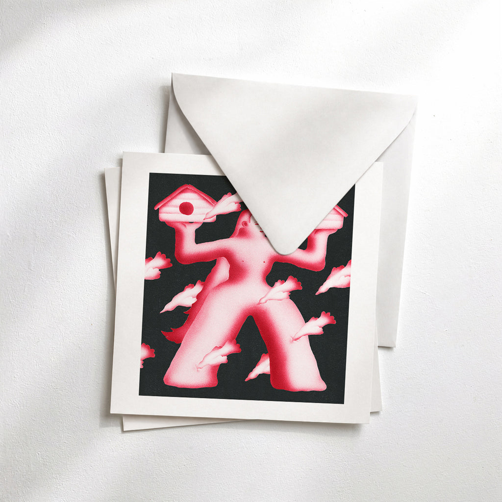 Bird Catcher Postcard (Square)