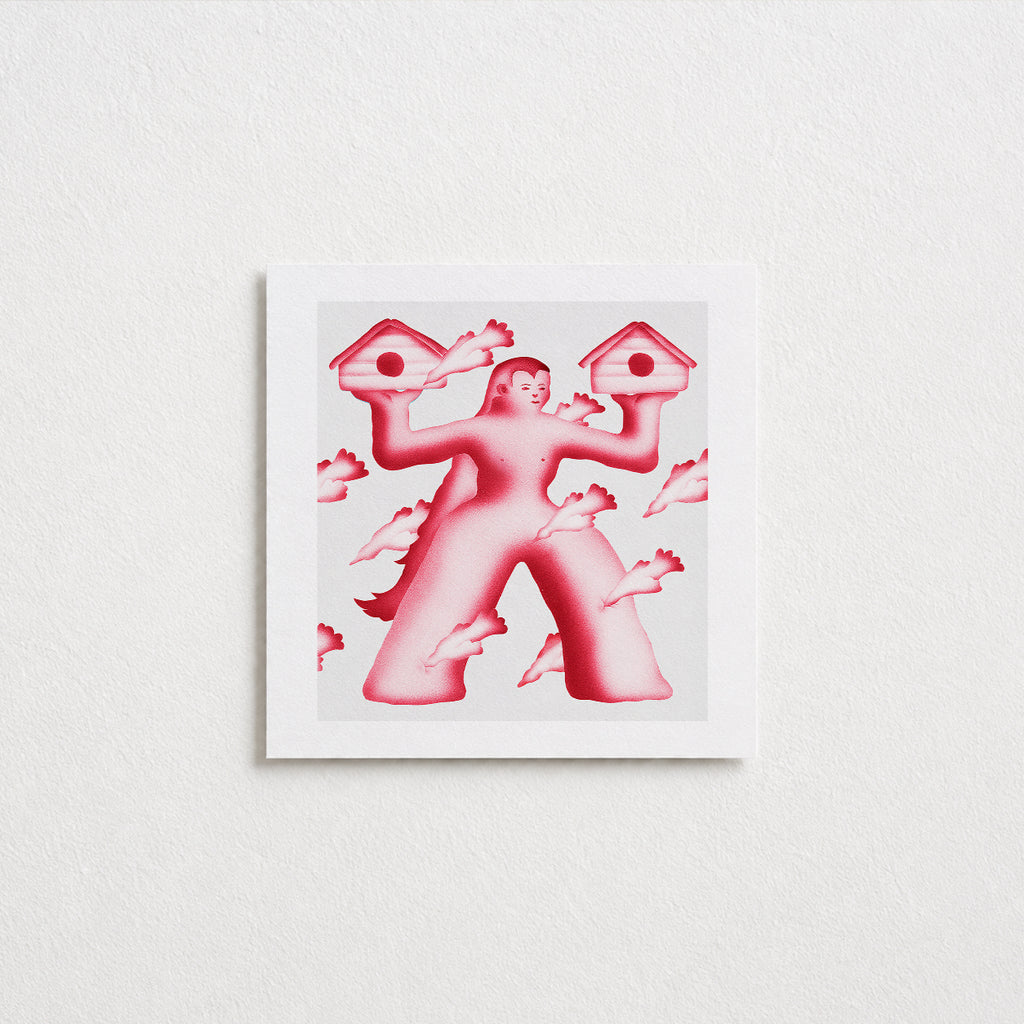 Bird Catcher Postcard (Square)