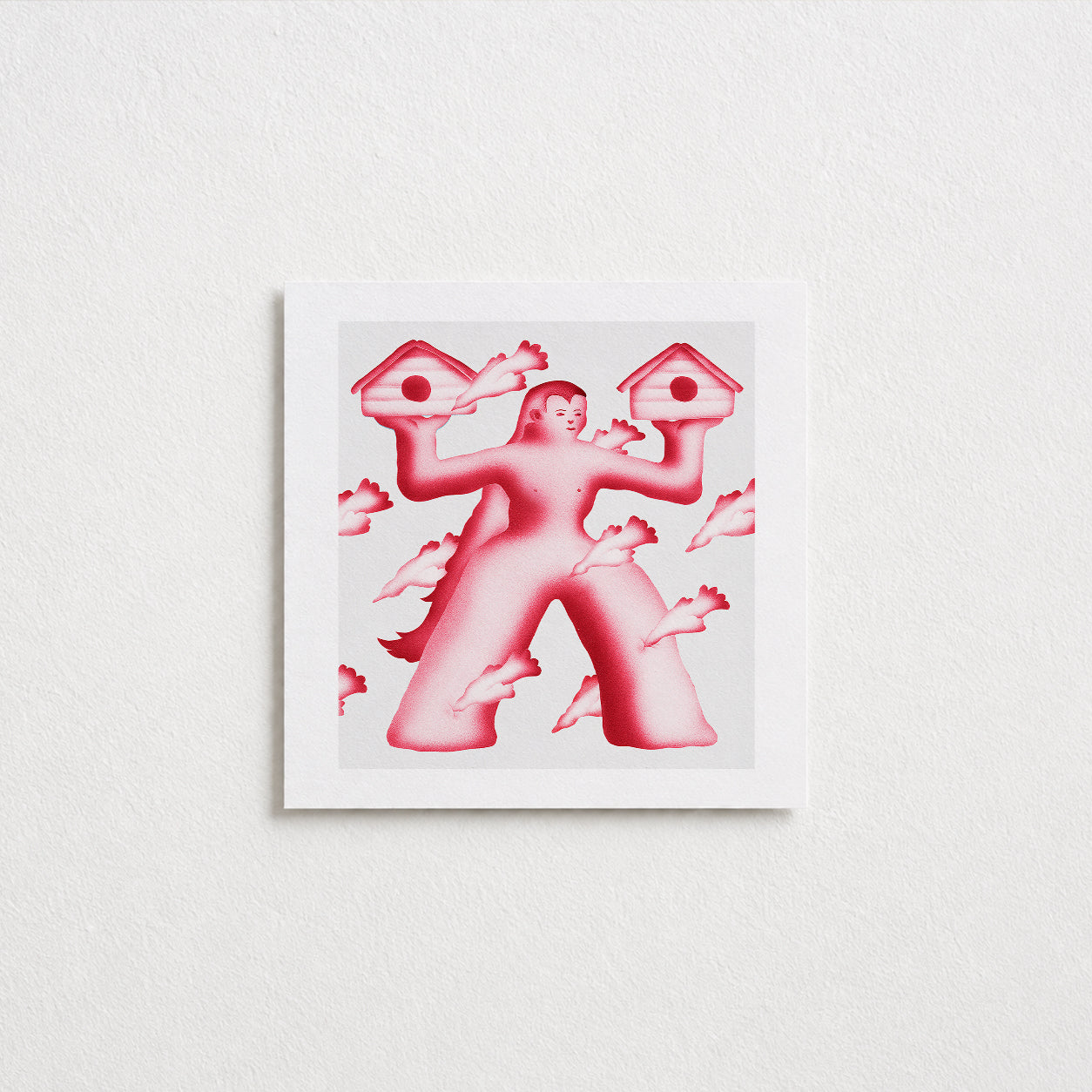 Bird Catcher Postcard (Square)