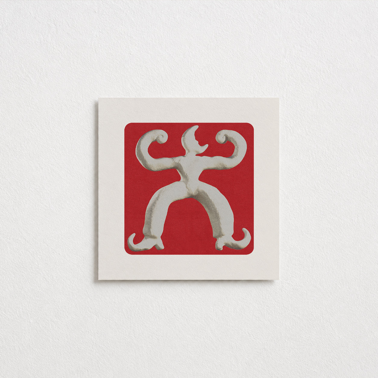 Strong Man Postcard (Square)