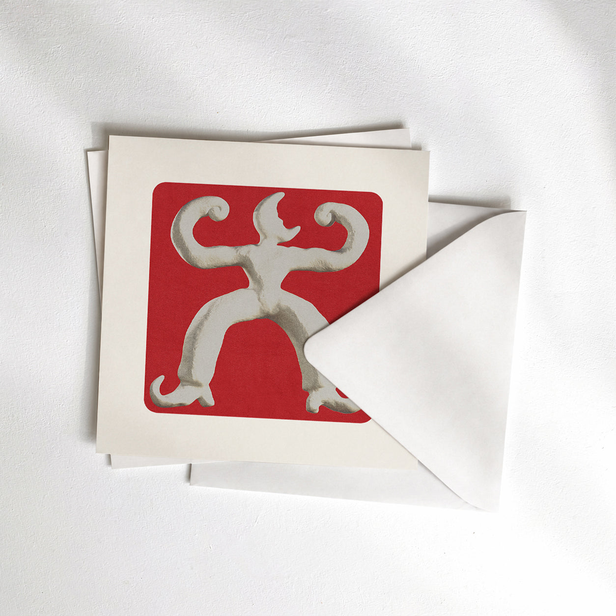 Strong Man Postcard (Square)