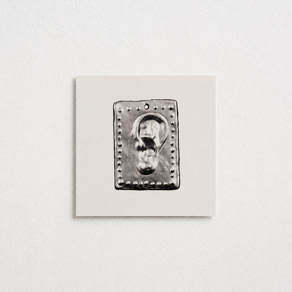 Ear Votive Postcard (Square)