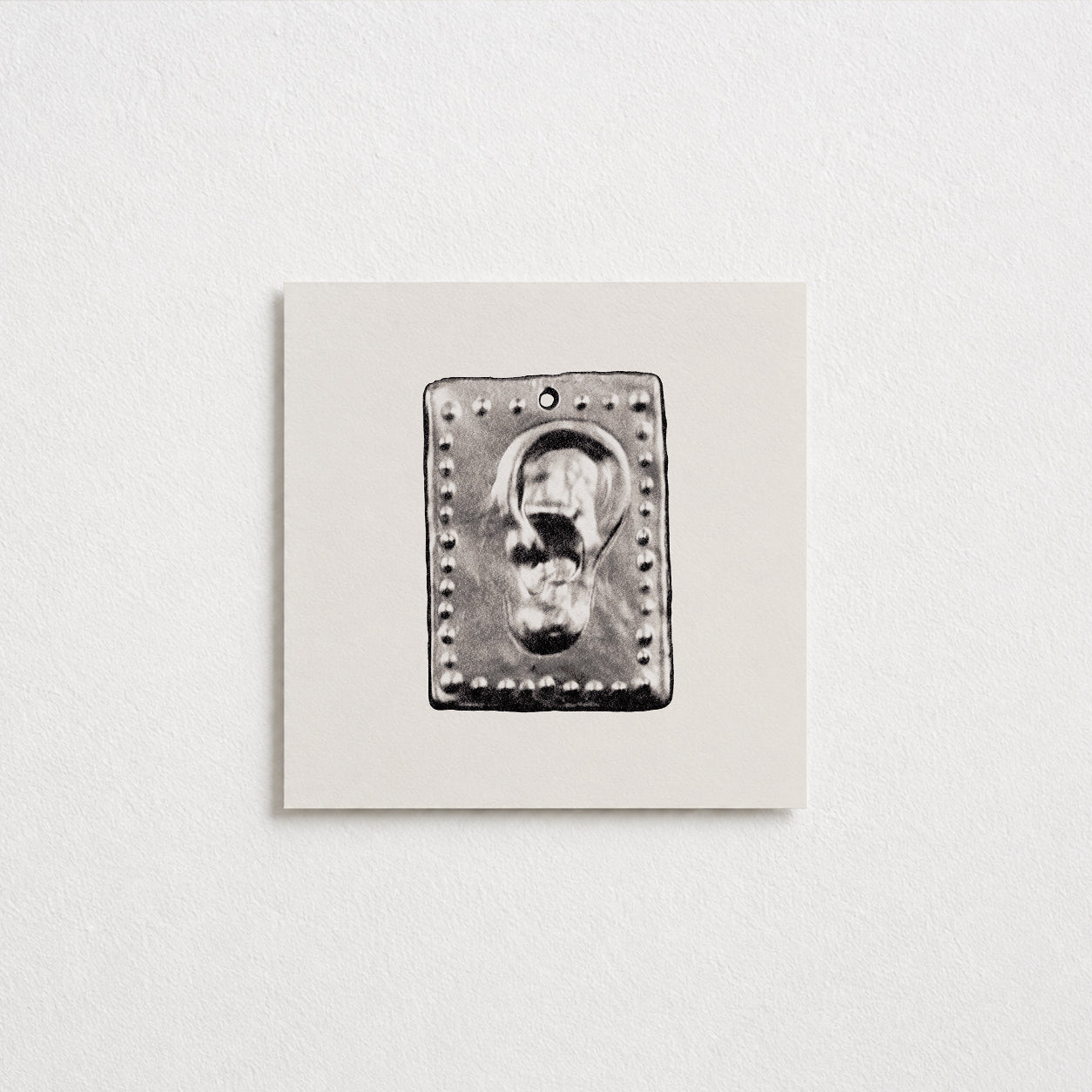 Ear Votive Postcard (Square)